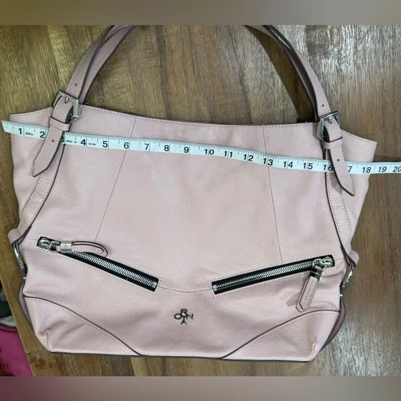 orYANY Pink Bella Leather Shoulder Bag - Picture 6 of 8
